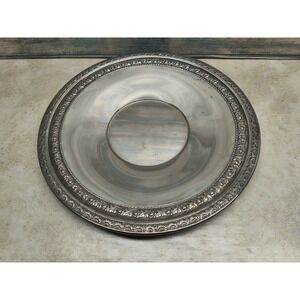 Vintage Silver Plate Rose Floral Trim